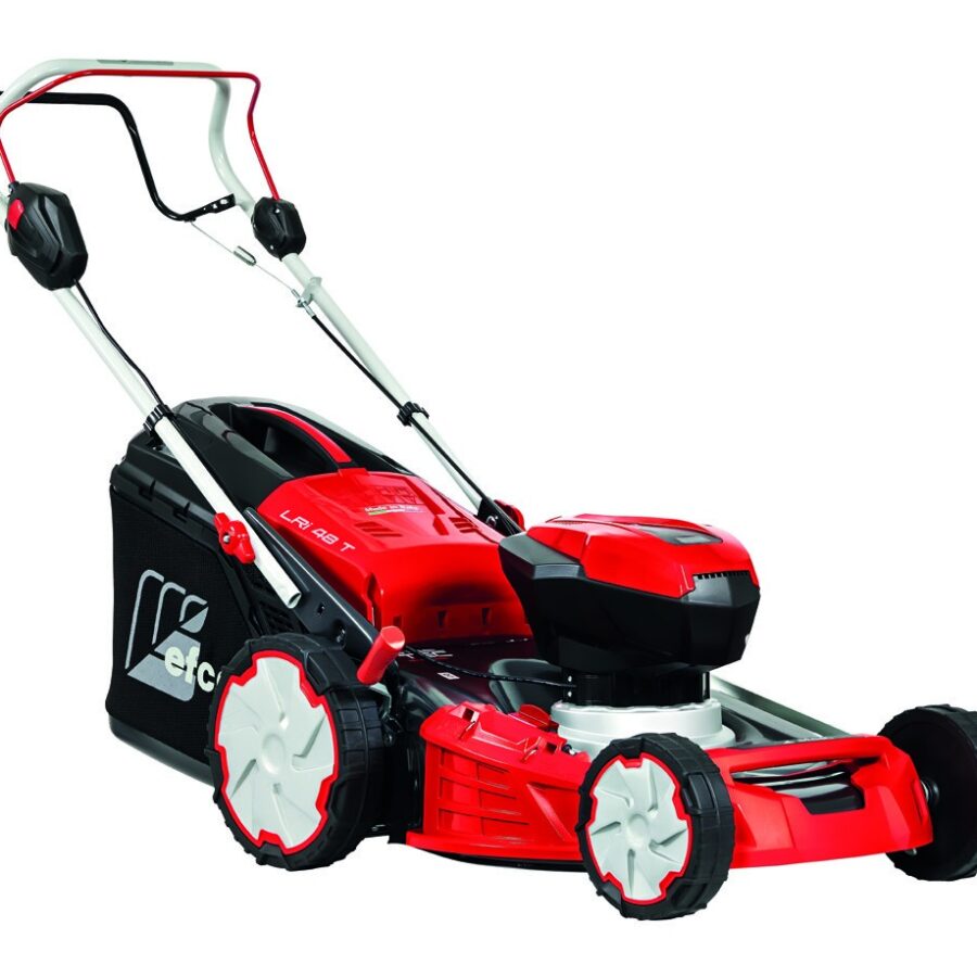 Grasmaaier (Plaatstaal) 40 V Trekker 48cm met 2 batterijen Bi 5,0 Ah e