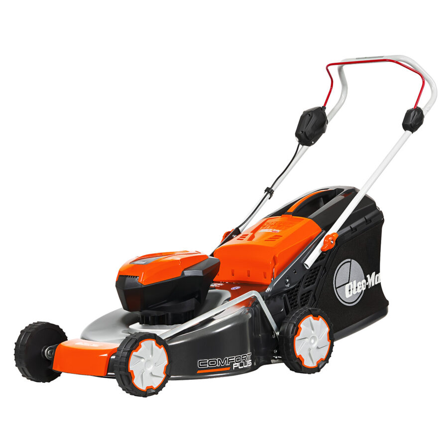 Grasmaaier (Plaatstaal) 40 V Duwmodel 44cm met batterij Bi 5.0 Ah en s